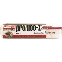 Wooster Brush - 3/16" Nap, 9" Wide Paint General Purpose Roller Cover - Smooth Texture, Fabric - Apex Tool & Supply