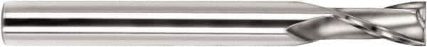 SGS - 10mm, 25mm LOC, 10mm Shank Diam, 100mm OAL, 2 Flute, Solid Carbide Square End Mill - Single End, AlTiN Finish, Spiral Flute, 30° Helix, Centercutting, Right Hand Cut, Right Hand Flute, Series 59M - Apex Tool & Supply