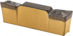 Iscar - 4004HFPR Grade IC8250, 4mm Cutting Width Carbide Grooving Insert - 2mm Max Depth of Cut, Right Hand, 0.4mm Corner Radius, TiCN/Al2O3/TiN Finish - Apex Tool & Supply