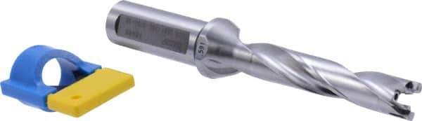 Iscar - 0.591" to 5/8" Diam, 5xD, 2.95" Max Depth, 3/4" Shank Diam, 5.86" OAL, Replaceable-Tip Drill - FCP, ICK, ICK-2M, ICM, ICP, iCP-2M Insert, 55125355 Toolholder, Series SumoCham - Apex Tool & Supply