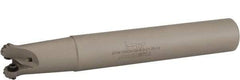 Iscar - 0.53" Cutting Diam, 1" Shank Diam, 1" Max Depth of Cut, Straight Shank Indexable Copy End Mill - 2 Inserts, RC.. 1206 Insert, ERW Toolholder, Through Coolant - Apex Tool & Supply