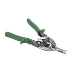 Paramount - 1-1/4" Length of Cut, Right Pattern Aviation Snip - 9-3/4" OAL, Steel Handle, 4047 Molybenum Alloy Steel Blade, 18 AWG Steel Capacity - Apex Tool & Supply