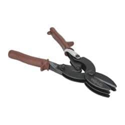 Paramount - 1-5/8" Length of Cut, Straight Pattern Aviation Snip - 8" OAL, Steel Handle, Hardened Steel Blade, 24 AWG Steel Capacity - Apex Tool & Supply
