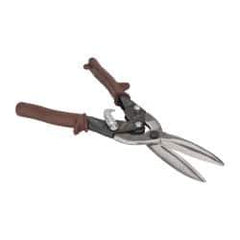 Paramount - 3" Length of Cut, Straight Pattern Aviation Snip - 11-1/2" OAL, Steel Handle, 4047 Molybenum Alloy Steel Blade, 20 AWG Steel Capacity - Apex Tool & Supply