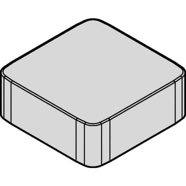 Kennametal - SNXF433 Grade KY3500 Ceramic Milling Insert - Uncoated, 3/64" Corner Radius - Apex Tool & Supply