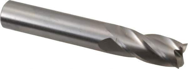 OSG - 14mm, 30mm LOC, 14mm Shank Diam, 89mm OAL, 4 Flute, Solid Carbide Square End Mill - Single End, Uncoated, Spiral Flute, 30° Helix, Centercutting, Right Hand Cut, Right Hand Flute, Series 404 - Apex Tool & Supply