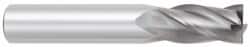 OSG - 25mm, 38mm LOC, 25mm Shank Diam, 102mm OAL, 4 Flute, Solid Carbide Square End Mill - Apex Tool & Supply