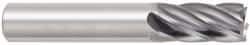 OSG - 1", 1-1/2" LOC, 1" Shank Diam, 4" OAL, 6 Flute, Solid Carbide Square End Mill - Single End, Uncoated, Spiral Flute, 30° Helix, Centercutting, Right Hand Cut, Right Hand Flute, Series 461 - Apex Tool & Supply
