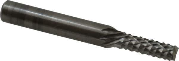 OSG - 3/16" Diam, 5/8" LOC, End Mill End, Solid Carbide Diamond Pattern Router Bit - Right Hand Cut, 2" OAL, 1/4" Shank Diam, Use on Fiberglass - Apex Tool & Supply