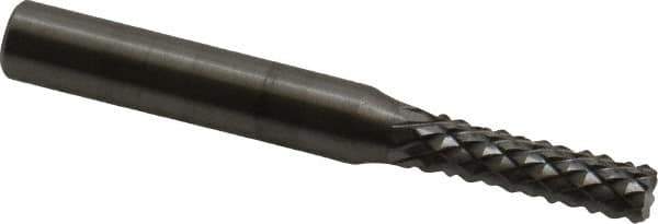 OSG - 3/16" Diam, 5/8" LOC, Burr End, Solid Carbide Diamond Pattern Router Bit - Right Hand Cut, 2" OAL, 1/4" Shank Diam, Use on Fiberglass - Apex Tool & Supply