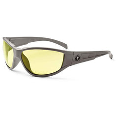 Njord Yellow Lens Matte Gray Safety Glasses - Apex Tool & Supply
