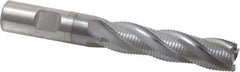 OSG - 5/8" Diam, Fine Pitch, 2-1/2" LOC, 4 Flute Cobalt Roughing Square End Mill - TiCN Finish, 4-5/8" OAL, 5/8" Shank Diam, Single End, 30° Helix - Apex Tool & Supply