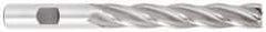 OSG - 1-1/4", 6" LOC, 1-1/4" Shank Diam, 8-1/2" OAL, 6 Flute, Cobalt Square End Mill - Single End, TiCN Finish, Spiral Flute, 30° Helix, Centercutting, Right Hand Cut, Right Hand Flute, Series 558 - Apex Tool & Supply