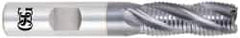 OSG - 1-1/4" Diam, Fine Pitch, 4" LOC, 6 Flute Cobalt Roughing Square End Mill - TiCN Finish, 6-1/2" OAL, 1-1/4" Shank Diam, Single End, 30° Helix - Apex Tool & Supply