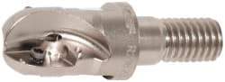 Seco - 1/2" Cut Diam, 0.43" Max Depth of Cut, 0.9" OAL, Indexable Ball Nose End Mill - M08 Modular Connection, R218.20 Toolholder, 218.20-0.250.R Insert - Apex Tool & Supply