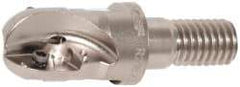 Seco - 1/2" Cut Diam, 0.43" Max Depth of Cut, 0.9" OAL, Indexable Ball Nose End Mill - M08 Modular Connection, R218.20 Toolholder, 218.20-0.250.R Insert - Apex Tool & Supply