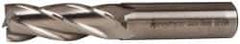 Accupro - 5/8", 1-5/8" LOC, 5/8" Shank Diam, 3-3/4" OAL, 4 Flute, Powdered Metal Square End Mill - Single End, Uncoated, Spiral Flute, 30° Helix, Centercutting, Right Hand Cut, Right Hand Flute - Apex Tool & Supply