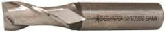 Accupro - 5/8", 1-5/16" LOC, 5/8" Shank Diam, 3-7/16" OAL, 2 Flute, Powdered Metal Square End Mill - Single End, Uncoated, Spiral Flute, 30° Helix, Centercutting, Right Hand Cut, Right Hand Flute - Apex Tool & Supply