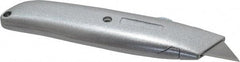 Paramount - Retractable Utility Knife - 2-3/8" Blade, Zinc Handle, 2 Blades Included - Apex Tool & Supply