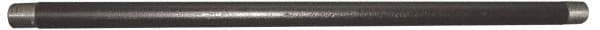 Value Collection - Schedule 80, 1/2" Diam x 12" Long Black Pipe Nipple - Threaded - Apex Tool & Supply
