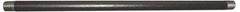 Value Collection - Schedule 80, 1/2" Diam x 12" Long Black Pipe Nipple - Threaded - Apex Tool & Supply