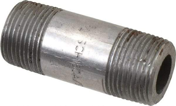 Value Collection - Schedule 160, 3/4" Diam x 2-1/2" Long Black Pipe Nipple - Threaded - Apex Tool & Supply