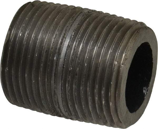 Value Collection - Schedule 160, 1" Diam Black Pipe Nipple - Threaded - Apex Tool & Supply