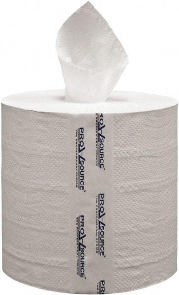 PRO-SOURCE - Center Pull Roll of 2 Ply White Paper Towels - 8-1/4" Wide, 660' Roll Length - Apex Tool & Supply