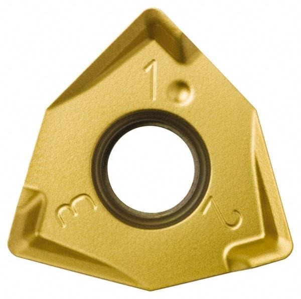 Seco - XNEX080616 MD15 Grade T350M Carbide Milling Insert - TiCN/Al2O3 Finish, 1/4" Thick, 0.491" Inscribed Circle, 1/16" Corner Radius - Apex Tool & Supply