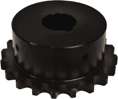 U.S. Tsubaki - 5/8" Bore Diam Finished Bore Roller Chain Coupling - 2.719" Coupling OD - Apex Tool & Supply