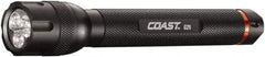 Coast Cutlery - White LED Bulb, 120 Lumens, Industrial/Tactical Flashlight - Black Aluminum Body, 2 AA Alkaline Batteries Included - Apex Tool & Supply