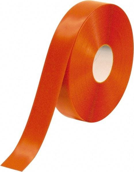 PRO-SAFE - Orange Solid Color PVC Tape - 2" Wide x 100' Long x 50 mil Thick, General Traffic - Apex Tool & Supply