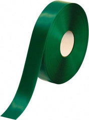PRO-SAFE - Green Solid Color PVC Tape - 2" Wide x 100' Long x 50 mil Thick, General Traffic - Apex Tool & Supply
