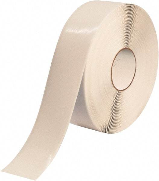 PRO-SAFE - White Solid Color PVC Tape - 3" Wide x 100' Long x 50 mil Thick, General Traffic - Apex Tool & Supply
