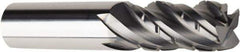 American Tool Service - 1", 4 Flute, Single End, Solid Carbide, 0.04" Corner Radius End Mill - 4" OAL, Right Hand Flute, 1-3/4" LOC, Right Hand Cut - Apex Tool & Supply