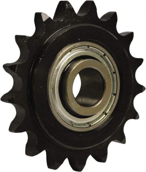 U.S. Tsubaki - 13 Tooth, 3.51" Outside Diam, Carbon Steel, Chain Idler Sprocket - Chain Size 60, 0.638" Bore Diam - Apex Tool & Supply
