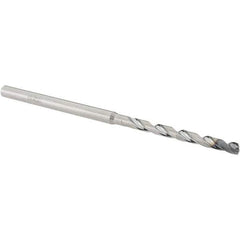 Walter-Titex - 2.5mm, 140° Point, Solid Carbide Micro Drill Bit - 67mm OAL, 29mm Flute Length, 3mm Shank Diam, Series A6489AMP - Apex Tool & Supply