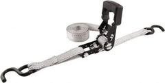 Erickson Manufacturing - 12' Long x 1-1/4" Wide, 2,500 Lb Basket Capacity, Polyester Web Sling - Gray - Apex Tool & Supply