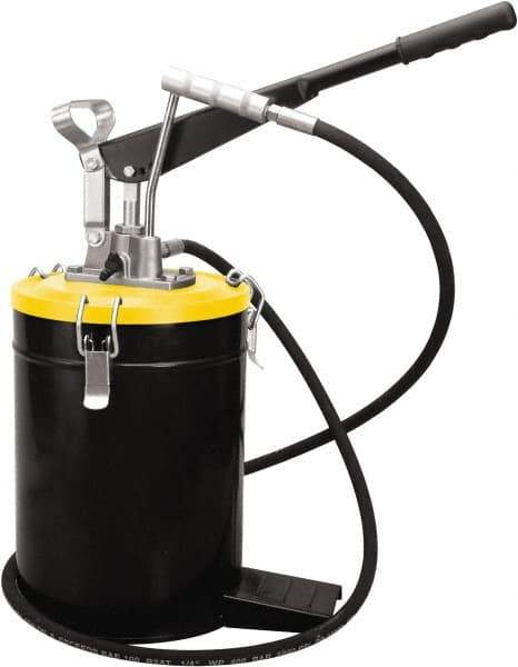 PRO-LUBE - Grease Lubrication 3 Strokes/oz Flow Aluminum & Steel Lever Hand Pump - For 528 oz Container - Apex Tool & Supply