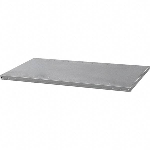 Hallowell - 48" Wide, Open Shelving Accessory/Component - Steel, Powder Coat Finish, 18" Deep, Use with Hi-Tech Industrial Grade Standard Shelving - Apex Tool & Supply