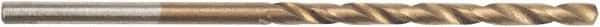 Irwin - 9/32" 135° High Speed Steel Jobber Drill - TiN Finish, Spiral Flute, Straight Shank, 4-1/4" OAL, Split Point - Apex Tool & Supply