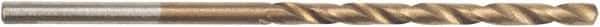 Irwin - 1/16" 135° High Speed Steel Jobber Drill - TiN Finish, Spiral Flute, Straight Shank, 1-7/8" OAL, Split Point - Apex Tool & Supply