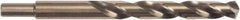 Irwin - 25/64" 135° High Speed Steel Jobber Drill - Oxide Finish, Spiral Flute, Straight Shank, 5-1/8" OAL, Split Point - Apex Tool & Supply