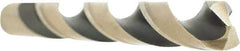 Irwin - 13/32" 135° High Speed Steel Jobber Drill - Oxide/Gold Finish, Spiral Flute, Straight Shank, 5-1/4" OAL, Split Point - Apex Tool & Supply