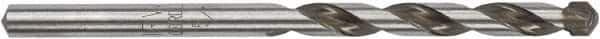 Irwin - 5/16" 135° Carbide-Tipped Jobber Drill - Oxide Finish, Spiral Flute, Straight Shank, 4-3/4" OAL, Split Point - Apex Tool & Supply