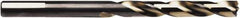 Irwin - 5/16" 135° High Speed Steel Jobber Drill - Oxide/Gold Finish, Spiral Flute, Straight Shank, 4-1/2" OAL - Apex Tool & Supply
