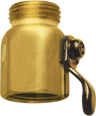 SANI-LAV - 3/4 GHT Garden Hose On/Off Control Valve - Brass, Male Hose to Female Hose Connector - Apex Tool & Supply