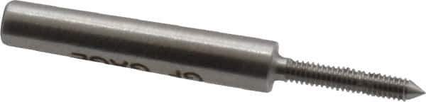 GF Gage - #0-80, Class 2B, 3B, Single End Plug Thread Go Gage - Hardened Tool Steel, Size 000 Handle Not Included - Apex Tool & Supply