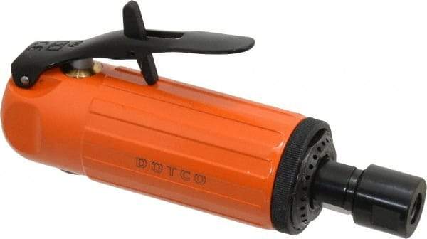 Dotco - 1/4" Collet, Straight Handle, Air Straight Die Grinder - 25,000 RPM, Front Exhaust, 30 CFM, 0.6 hp, 90 psi, 1/4" Inlet - Apex Tool & Supply