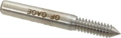 GF Gage - #6-32, Class 2B, 3B, Single End Plug Thread Go Gage - Hardened Tool Steel, Size 00 Handle Not Included - Apex Tool & Supply